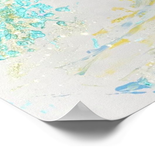 Christlicher Abstrakter Inspirationsprophetext Poster (Ecke)