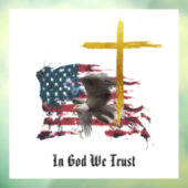 *~* Christlicher Adlerfahne Veteran AP16 Fensteraufkleber (Blatt 3)