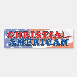Christlicher Amerikaner Autoaufkleber