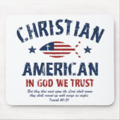 Christlicher Amerikaner Mousepad (Vorne)