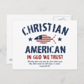 Christlicher Amerikaner Postkarte (Vorne/Hinten)