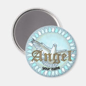 christlicher Angel-Dove-Magnet Magnet (Vorderseite/Rückseite)