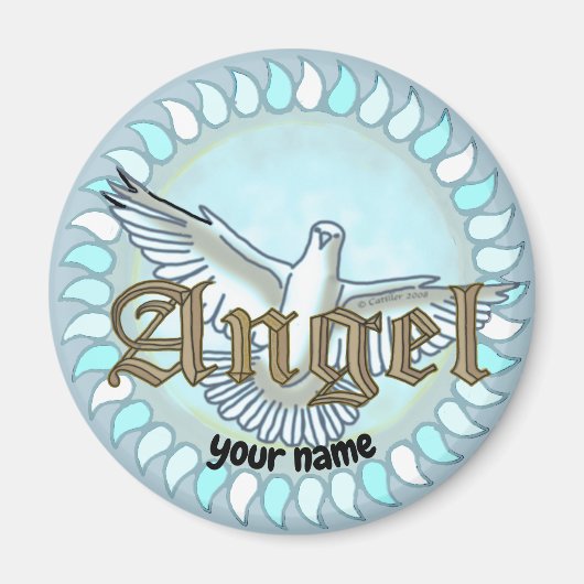 christlicher Angel-Dove-Magnet Magnet (Vorne)