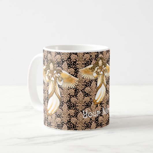 Christlicher Angel Kaffeetasse (Vorderseite Links)