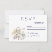 Christlicher Angel Shepherd mit Schafen UAWG RSVP Karte (Vorderseite)