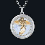 Christlicher Angel Versilberte Kette<br><div class="desc">Goldene Engel Halskette, T - Shirt und Engel Geschenke von ArtMuvz Illustration. Wunderschöner Gold Engel T - Shirt , Christlicher Engel Geburtstag und Weihnachtsgeschenke, Tote Tasche, Tasse, Hut. Engel-Geschenke sind eine nachdenkliche und sinnvolle Art, jemandem zu zeigen, den Sie interessieren. Egal, ob Sie ein Geschenk für einen Freund, ein Familienmitglied...</div>
