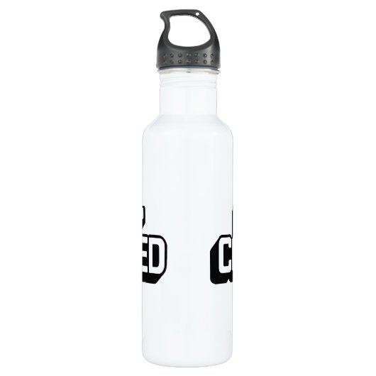 Christlicher Anschluss Edelstahlflasche (Rückseite)