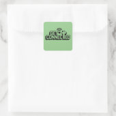 Christlicher Anschluss Quadratischer Aufkleber (Tasche)