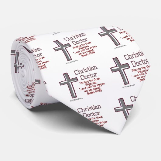 Christlicher Arzt Krawatte (Gerollt)