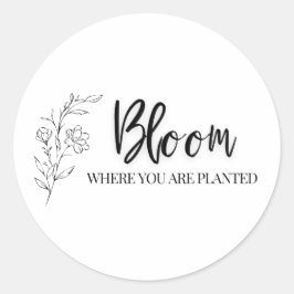 Christlicher Aufkleber | Bloom Faith Inspiration