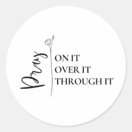 Christlicher Aufkleber | Zitat des Bibelglaubs