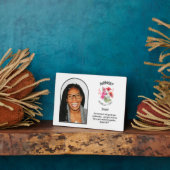 Christlicher AUGUST Geburtsmonat Blume NAME FOTO Fotoplatte (Seite)