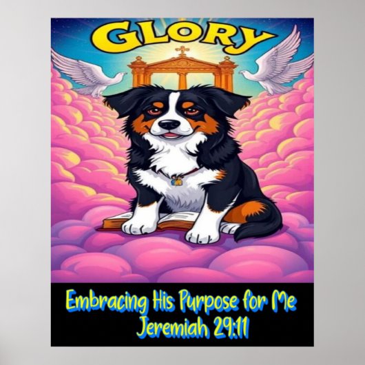 Christlicher Aussie, der seinen Zweck für mich ann Poster (Vorne)