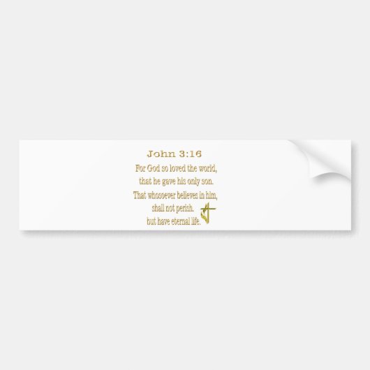 Christlicher Autoaufkleber (Vorne)