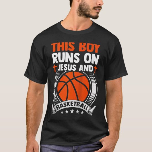 Christlicher Baller dieser Junge läuft auf Jesus u T-Shirt (Vorderseite)