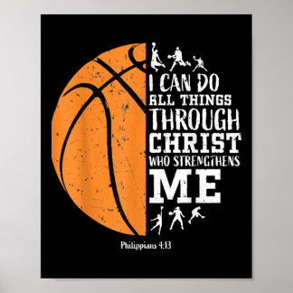 Christlicher Basketball S Men Boys Kinder Religiös Poster