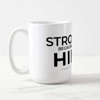 Christlicher Becher Psalm 28:7 Stark in Ihm Kaffeetasse