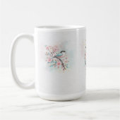 Christlicher Becher | „Sei still“ Florales Skript Kaffeetasse (Links)
