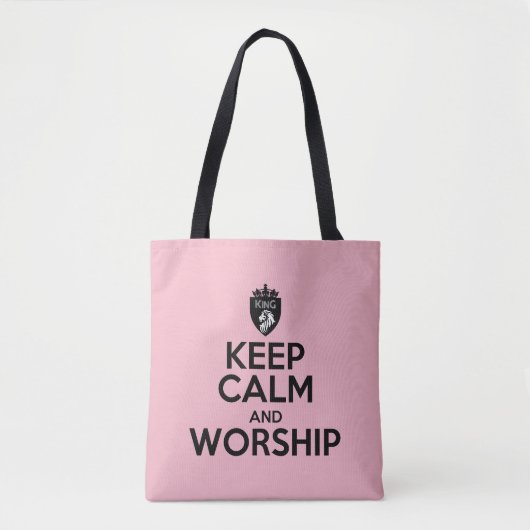 Christlicher BEHALT-CALM- UND WORSHOP-Tasche Tasche (Vorderseite)