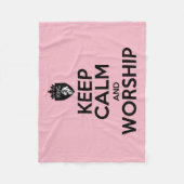 CHRISTLICHER BEHALT UND WORSHIP FLEECEDECKE (Vorderseite)