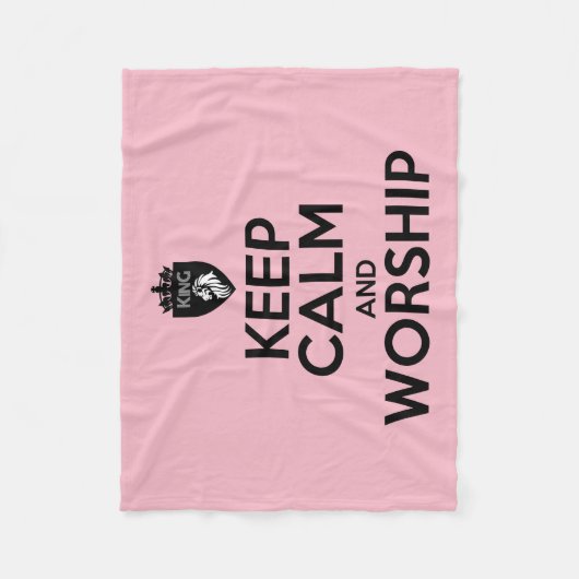 CHRISTLICHER BEHALT UND WORSHIP FLEECEDECKE (Vorderseite)