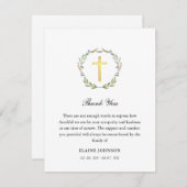 Christlicher Bestattungskranz & Kreuz Danke (Vorne/Hinten)