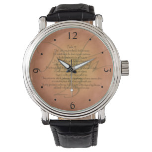 Christlicher Bibel-Vers des Psalm-23 KJV Armbanduhr