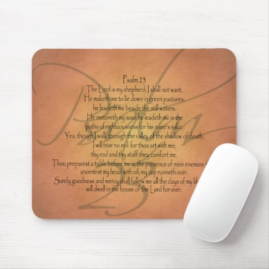 Christlicher Bibel-Vers des Psalm-23 KJV Mousepad (Mit Mouse)