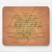 Christlicher Bibel-Vers des Psalm-23 KJV Mousepad (Vorne)