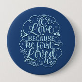 Christlicher Bibel-Vers-Kirchen-Glaube gefülltes Button (Vorderseite)