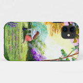 Christlicher Bibel-VersScripture Creationarts Case-Mate iPhone Hülle (Rückseite (Horizontal))