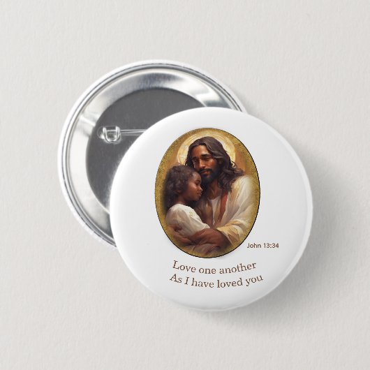 Christlicher Bibelvers Button (Vorne & Hinten)