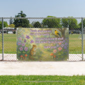 Christlicher Bibelvers, Frühlingsblumen, Ostern Ki Banner (Insitu)