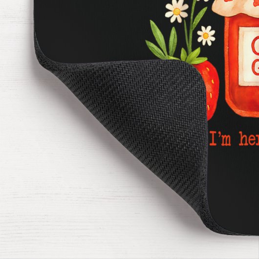 Christlicher Bibelvers Glaube Erdbeere Jesus ist m Mousepad (Ecke)