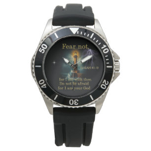 Christlicher Bibelvers JESAJA 41:10 Armbanduhr