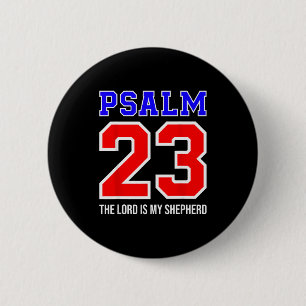 Christlicher Bibelvers Psalm 23 Der Herr ist mein Button