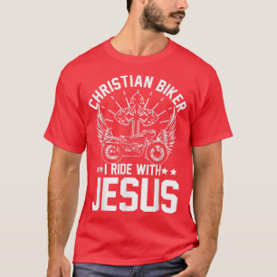 Christlicher Biker I Motorrad Langlauf mit Jesus T-Shirt