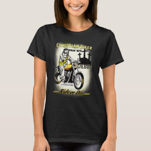 Christlicher Biker I Ride Jesus Racing Motorrad-Re T-Shirt
