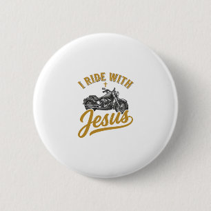 Christlicher Biker Ich Fahre Mit Jesus Vintage Mot Button