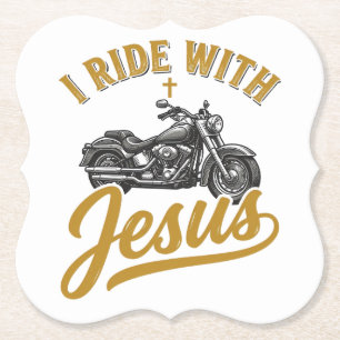 Christlicher Biker Ich Fahre Mit Jesus Vintage Mot Untersetzer