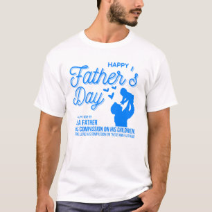 Christlicher Blaupater-Tag Psalm 103:13 Schrift T-Shirt