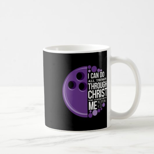 Christlicher Bowling Funny Personalisiert Team Ges Kaffeetasse (Rechts)