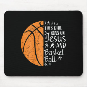 Christlicher Bysketbyll gibt Frauen Teen Girls Jes Mousepad