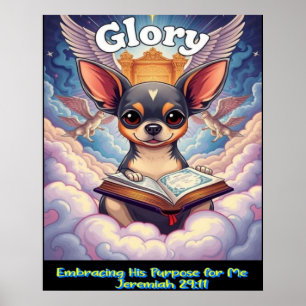 Christlicher Chihuahua, der seinen Zweck für mich Poster