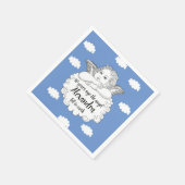 Christlicher Cloud Angel Happy 90. Geburtstag Serviette (Ecke)
