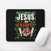 Christlicher Cricketspieler Lustiger Spruch Alles  Mousepad (Mit Mouse)