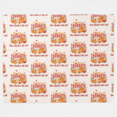 Christlicher DANKFUL ERNTEDANK Pumpkin Latte Fleecedecke (Vorderseite (Horizontal))