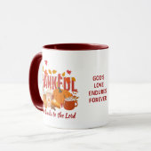 Christlicher DANKFUL Pumpkin Erntedank Tasse (Vorderseite Links)