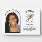 Christlicher DEZEMBER Geburtsmonat Blume FOTO Fotoplatte (Vorderseite)