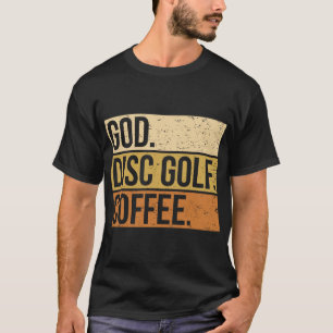 Christlicher Discgolfspieler sagt I Gott. Discgolf T-Shirt